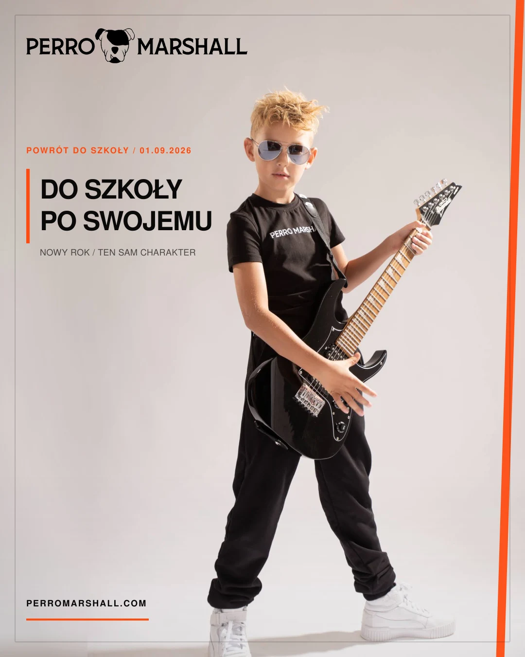 Materiał Perro Marshall: Do szkoły po swojemu, z fotografią marki